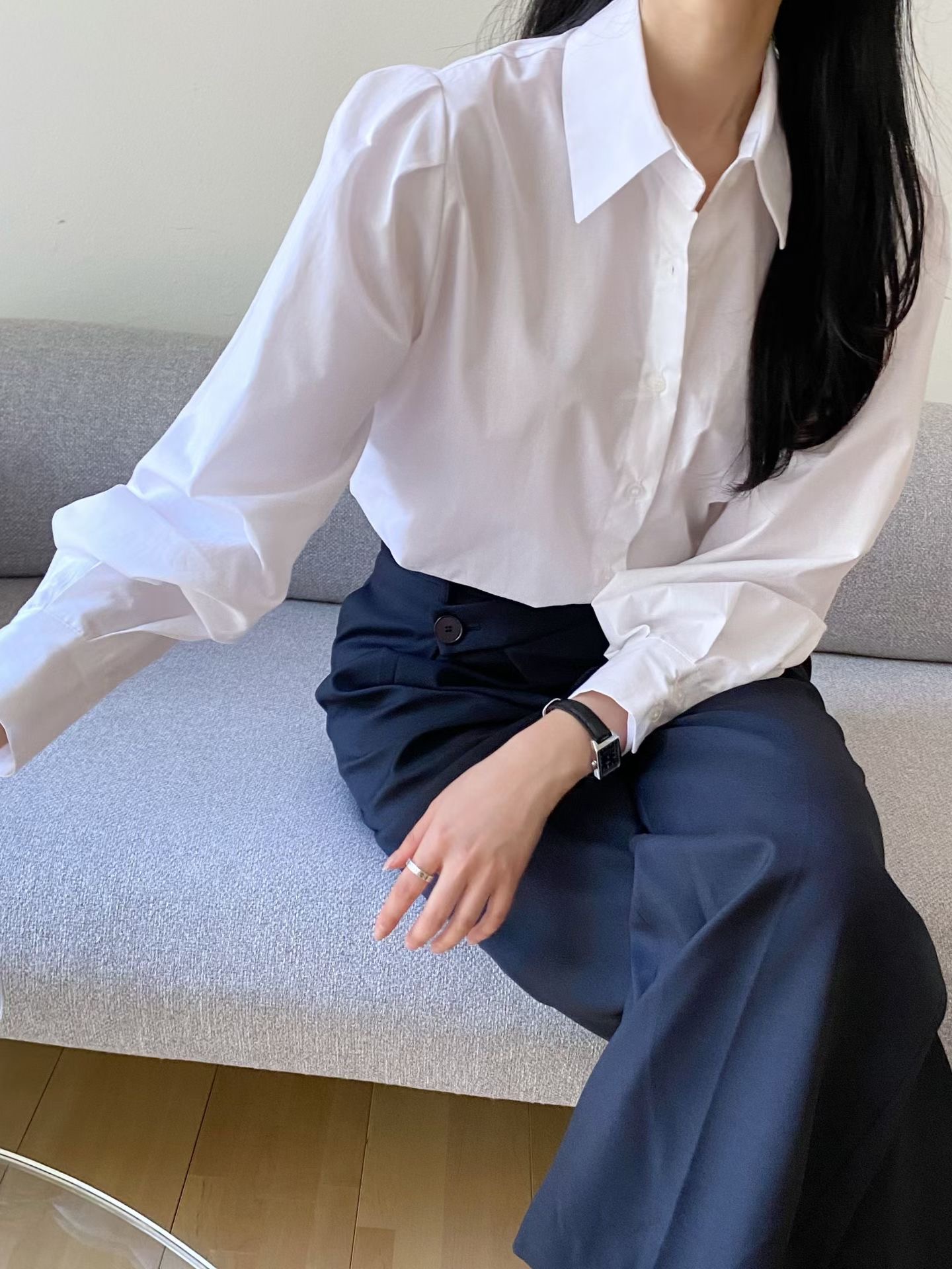 A.ME韓國直郵女士新款推薦熱賣休閑人氣真品職業襯衫蕾絲衫A.ME襯衫/蕾絲衫