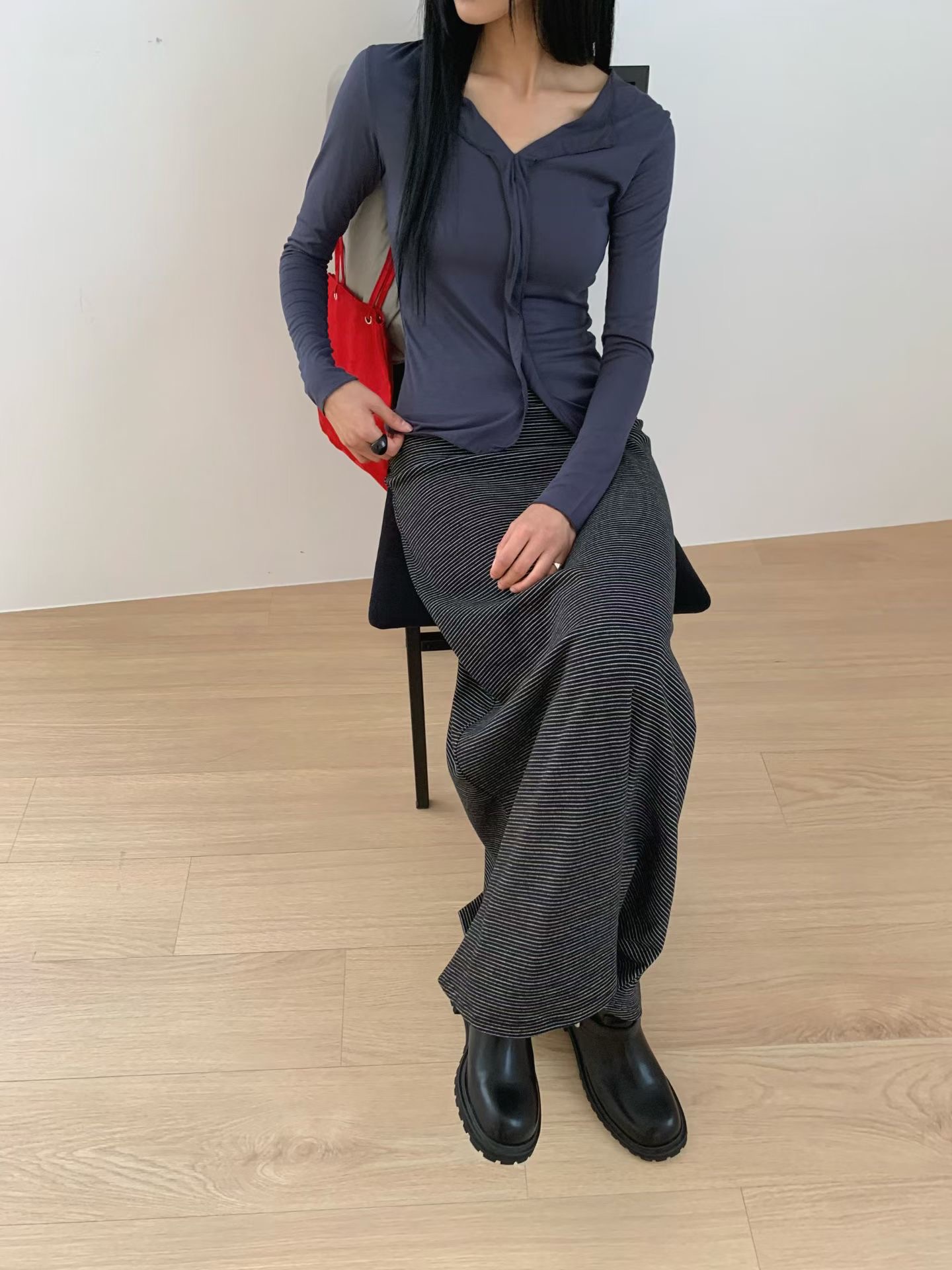 A.ME東大門直郵女裝新品職業推薦熱賣時尚真品休閑人氣長裙A.ME長裙