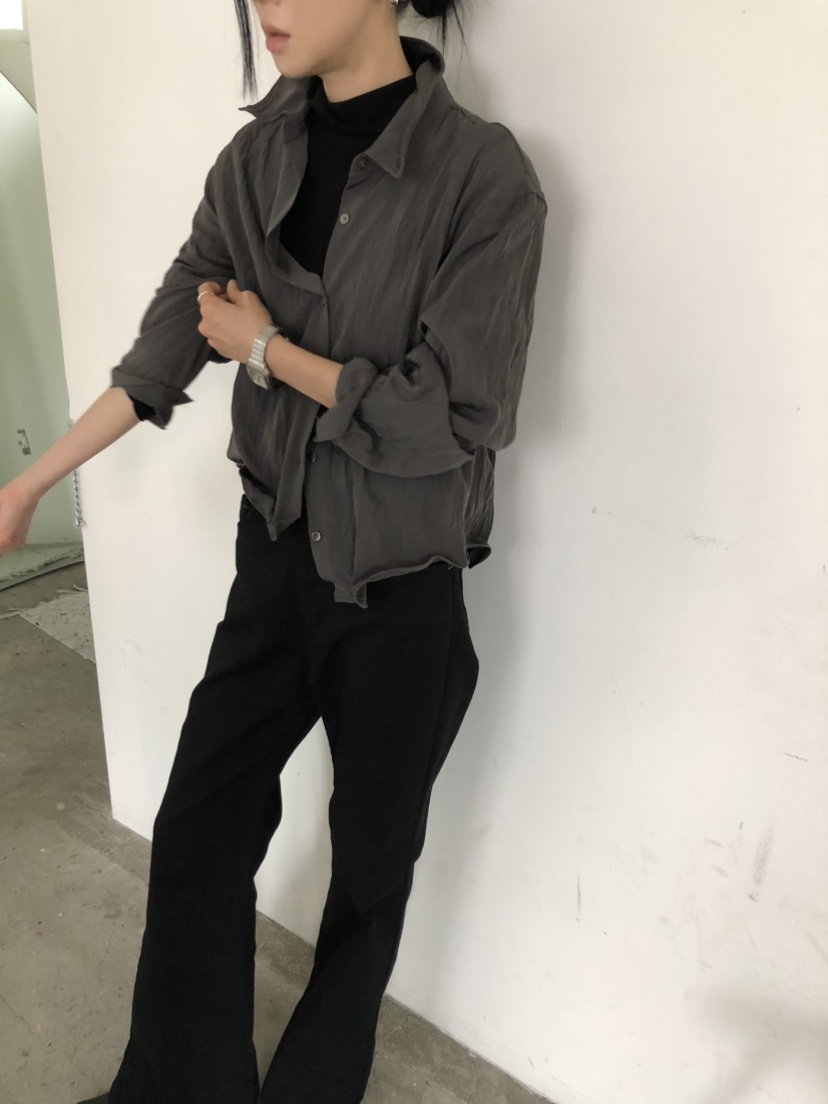 MOVENNE韓國直郵女士新品休閑熱賣推薦時尚真品長袖T恤紐扣MOVENNE長袖T恤