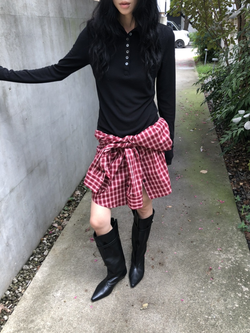 MOVENNE韓國直郵女士新品休閑熱賣推薦時尚真品長袖T恤紐扣MOVENNE長袖T恤