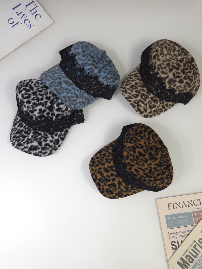 THE HAT-P東大門代購女裝新品真品時尚帽子羊毛豹紋蕾絲THE HAT帽子