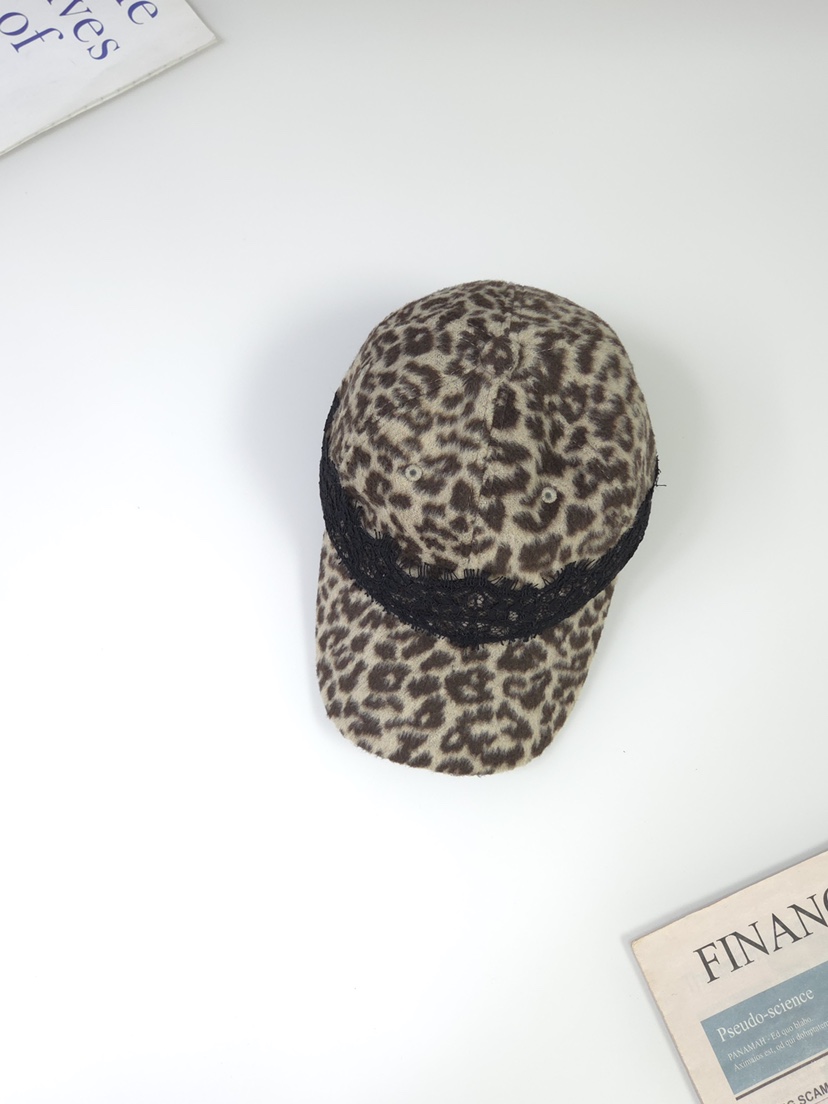 THE HAT-P東大門代購女裝新品真品時尚帽子羊毛豹紋蕾絲THE HAT帽子圖色2