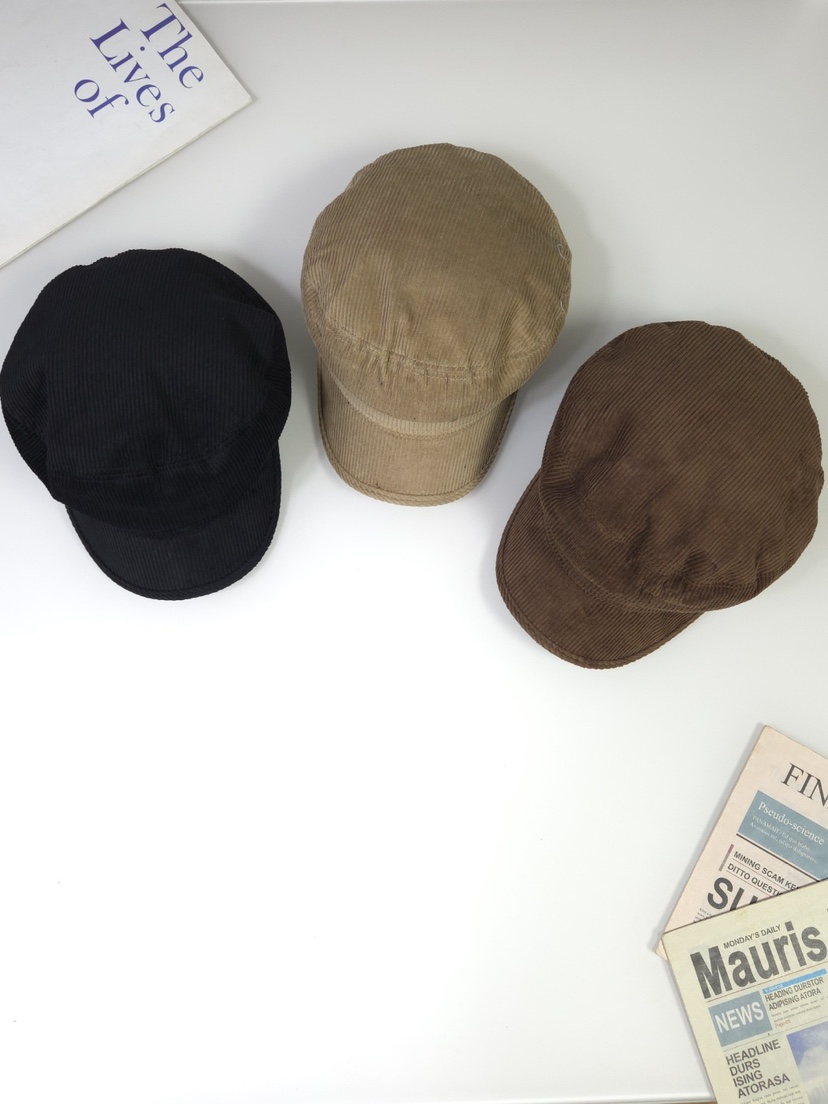 THE HAT-P韓國直郵女士新品時尚休閑熱賣推薦帽子燈芯絨THE HAT帽子