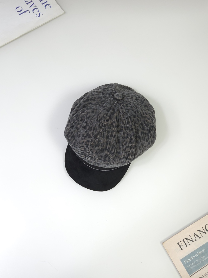 THE HAT-P韓國直郵女裝新品人氣熱賣推薦休閑時尚帽子豹紋THE HAT帽子圖色1