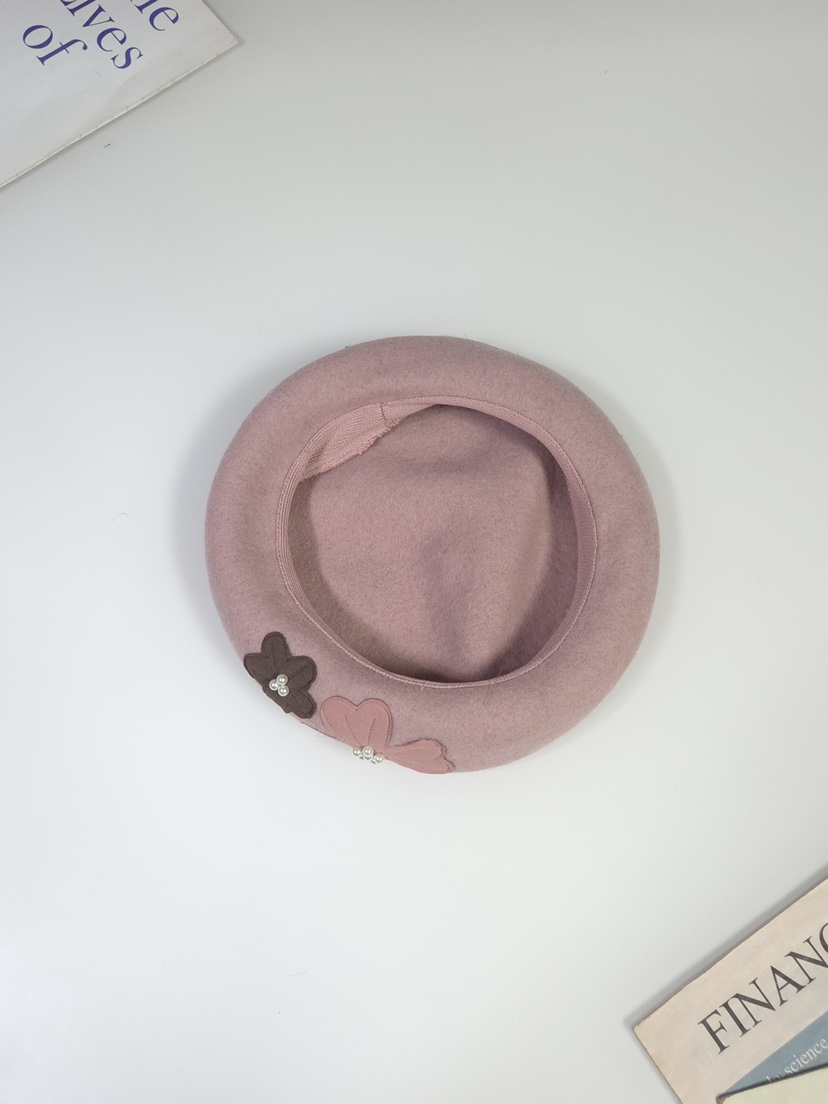 THE HAT-P韓國代購女士新款推薦真品熱賣休閑帽子刺繡貝雷THE HAT帽子圖色1