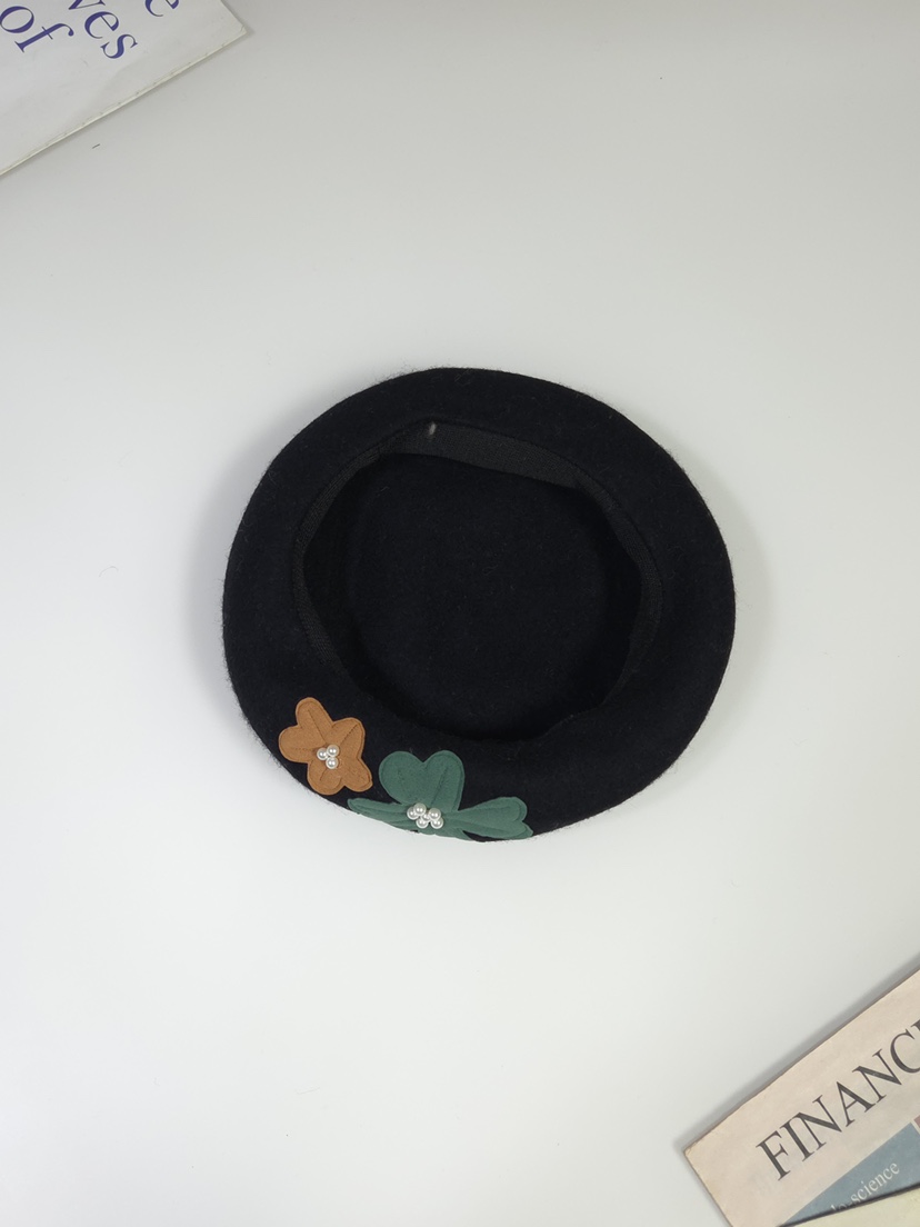 THE HAT-P韓國代購女士新款推薦真品熱賣休閑帽子刺繡貝雷THE HAT帽子圖色5