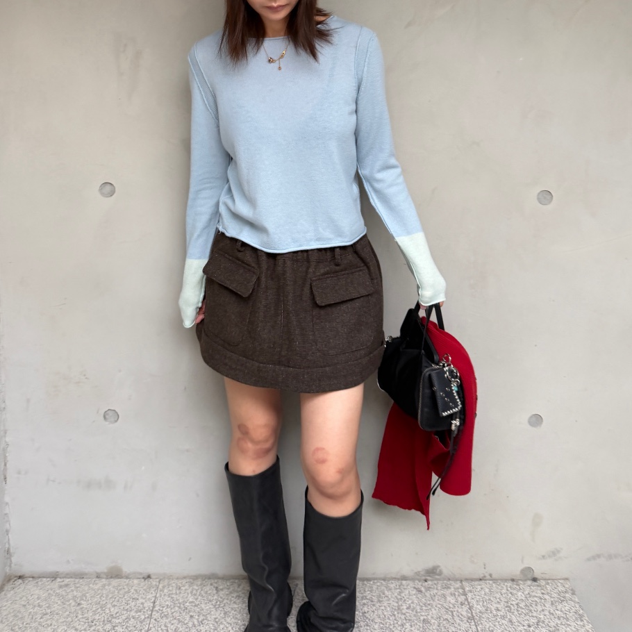 OLI EDIT東大門代購女裝新款休閑時尚真品熱賣推薦人氣短裙OLI EDIT短裙
