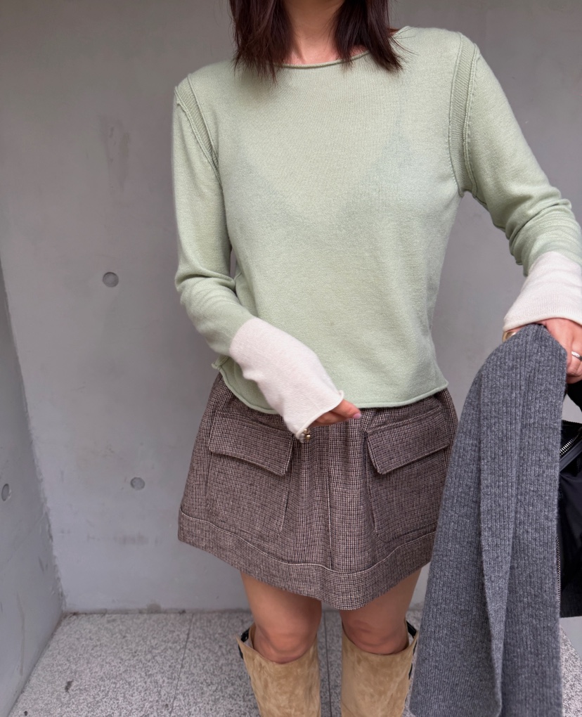 OLI EDIT東大門代購女裝新款休閑時尚真品熱賣推薦人氣短裙OLI EDIT短裙圖色2