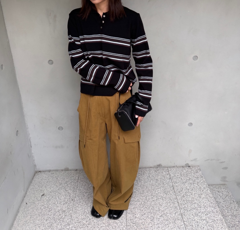 OLI EDIT東大門實拍女士新款真品人氣推薦時尚針織衫條紋OLI EDIT針織衫