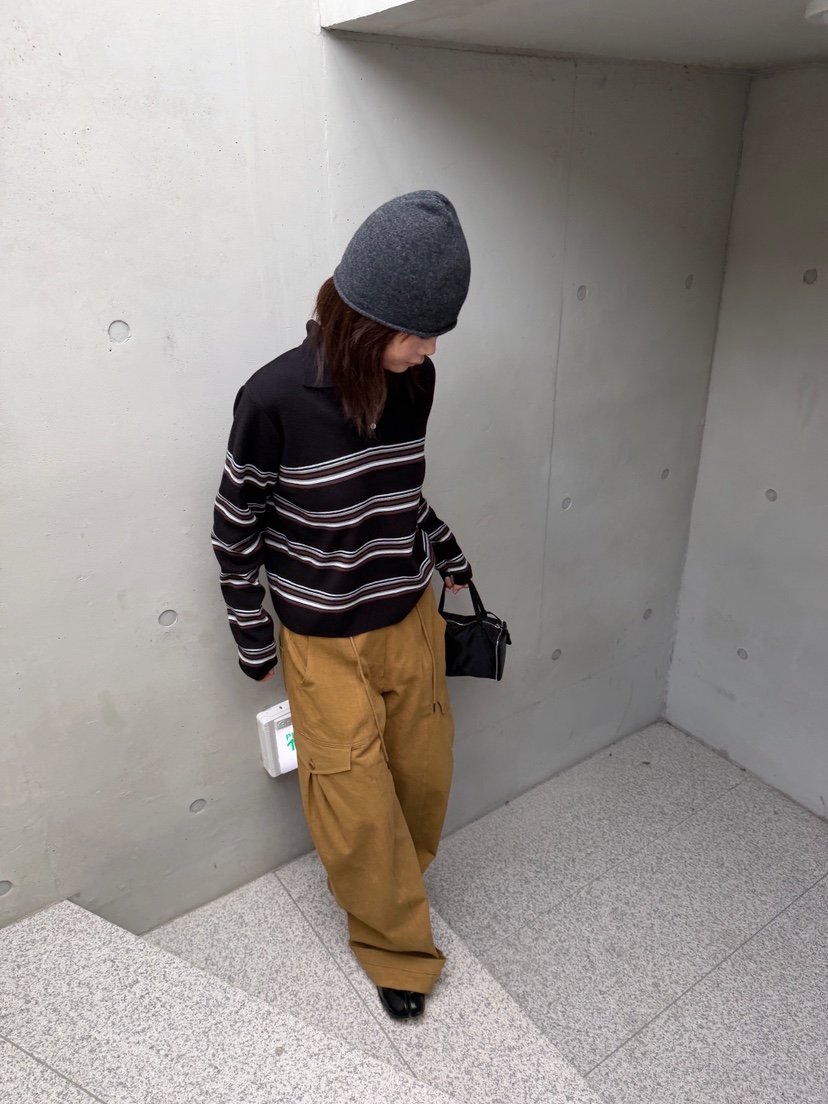 OLI EDIT東大門實拍女士新款真品人氣推薦時尚針織衫條紋OLI EDIT針織衫