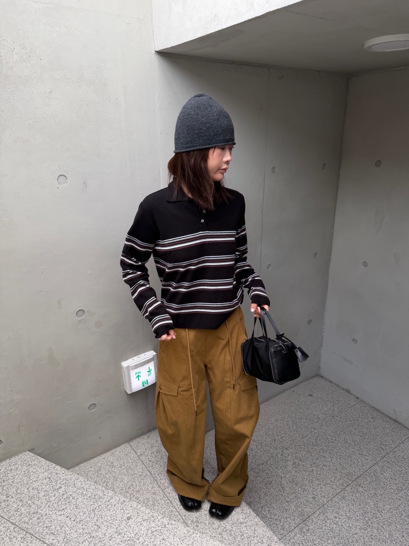 OLI EDIT東大門實拍女士新款真品人氣推薦時尚針織衫條紋OLI EDIT針織衫