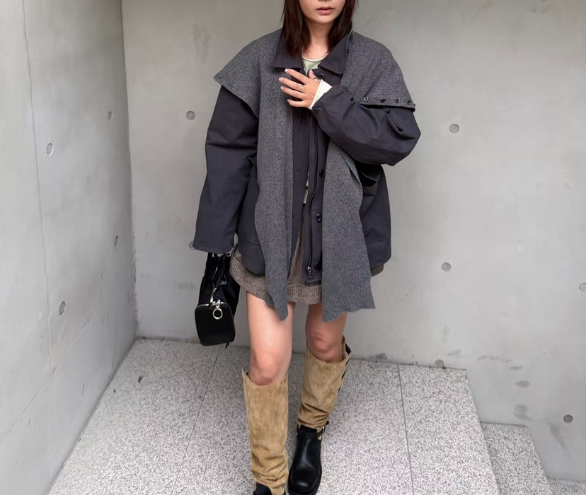 OLI EDIT韓國直郵女裝新款時尚休閑推薦真品圍巾披肩圍巾OLI EDIT圍巾/披肩