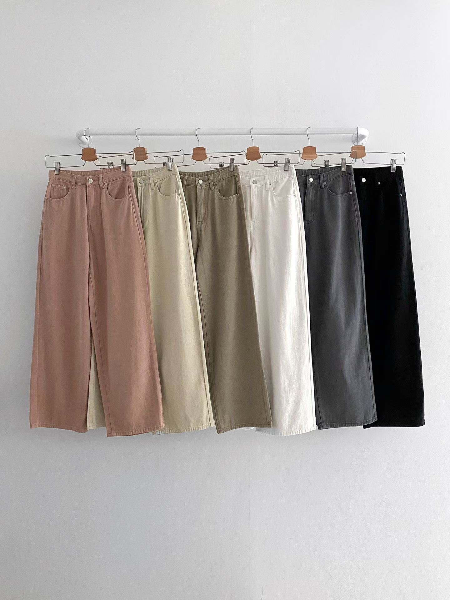 KAELI東大門實拍女士新款真品休閑人氣推薦時尚熱賣牛仔褲KAELI牛仔褲圖色3左二色長款