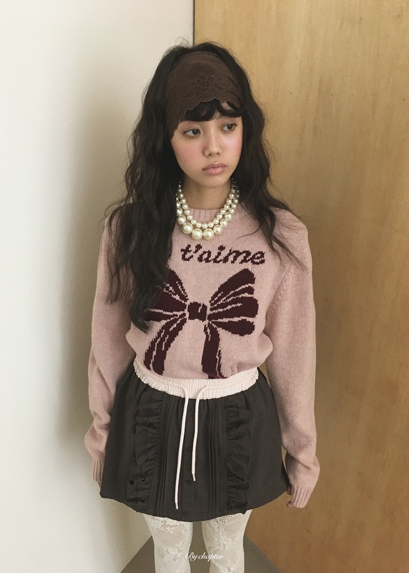 BY CHAPTER東大門直郵女裝新款真品人氣休閑毛衣不含內搭BY Chapter毛衣