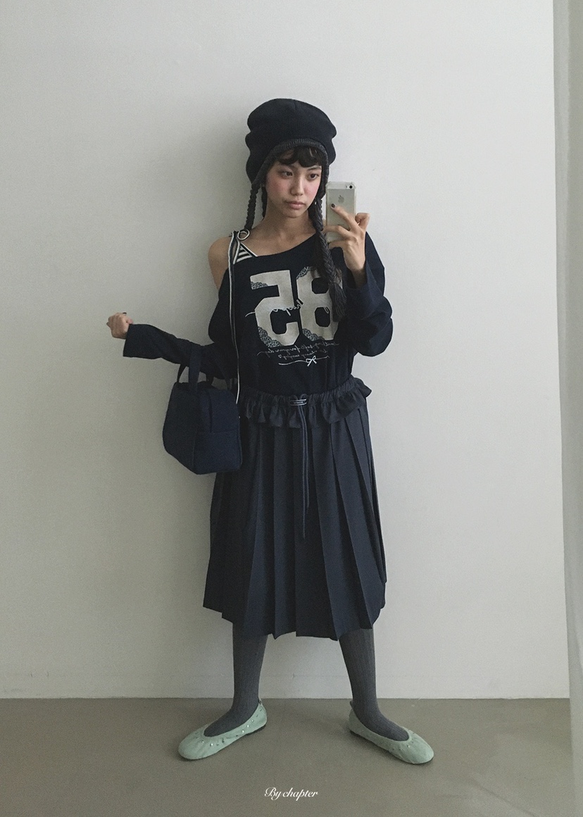 BY CHAPTER東大門實拍女士新品真品推薦熱賣休閑長袖T恤BY Chapter長袖T恤