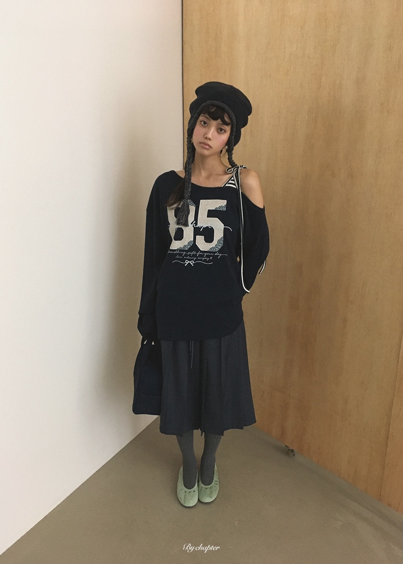 BY CHAPTER東大門實拍女士新品真品推薦熱賣休閑長袖T恤BY Chapter長袖T恤