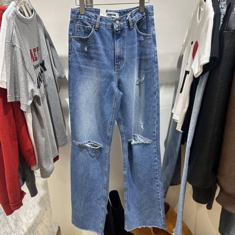 TOPDRESSING東大門直郵女士新品推薦人氣時尚熱賣牛仔褲復古TOPDRESSING牛仔褲圖色1