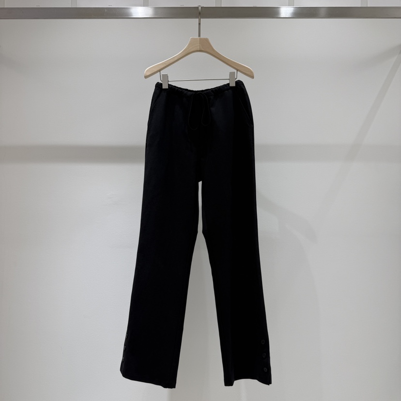 HAUTTE-P韓國代購女裝新品推薦休閑真品時尚熱賣休閑褲紐扣HAUTTE休閑褲圖色2黑色