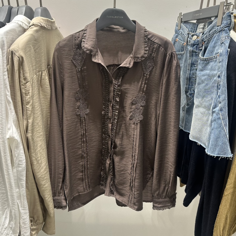 TARABY MOTION東大門代購女裝新品時尚人氣熱賣襯衫蕾絲衫TARABY MOTION襯衫/蕾絲衫圖色3
