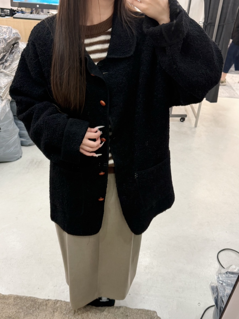 THE EYL韓國直郵女士新品人氣熱賣休閑真品時尚夾克羊駝THE EYL夾克