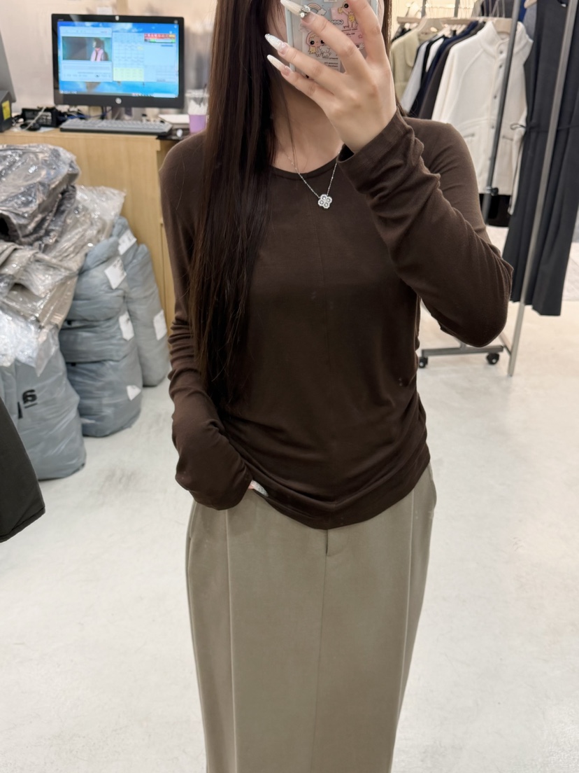 THE EYL韓國代購女裝新款真品時尚休閑人氣推薦熱賣長袖T恤THE EYL長袖T恤