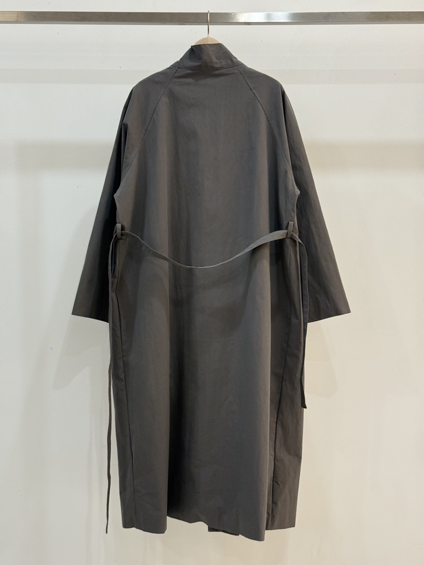 BLANC-A韓國直郵女士新品熱賣休閑人氣真品長款風衣含腰帶BLANC-A長款風衣