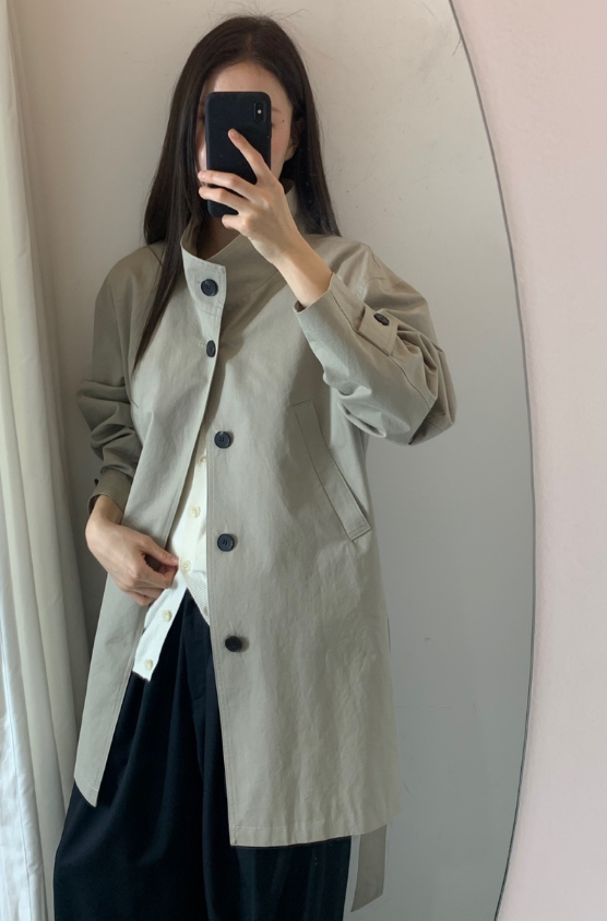 LEGACY BONE東大門代購女士新品推薦休閑時尚夾克含腰帶LEGACY BONE夾克圖色1