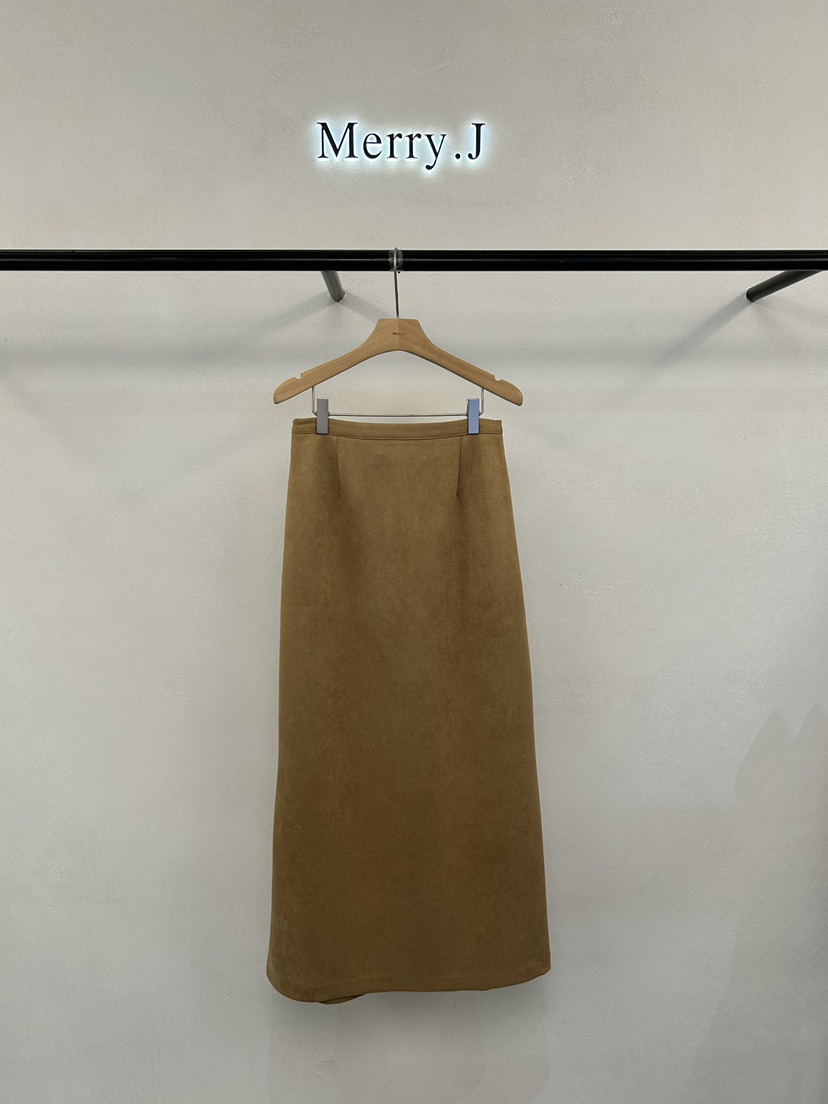 MERRY-J韓國代購女士新品時尚休閑推薦熱賣真品人氣長裙絨MERRY-J長裙圖色1