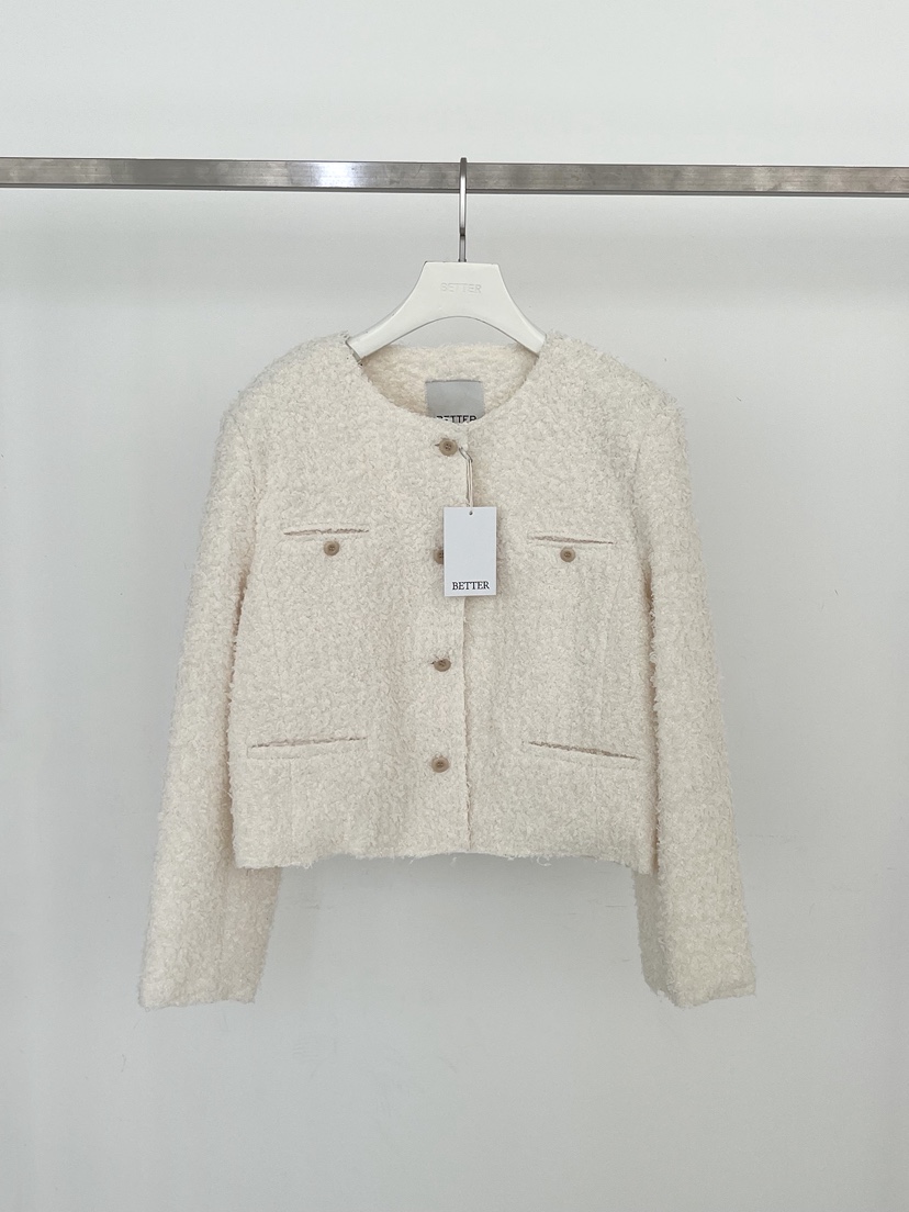 BETTER東大門代購女士新品人氣真品時尚推薦休閑夾克花呢BETTER夾克圖色1