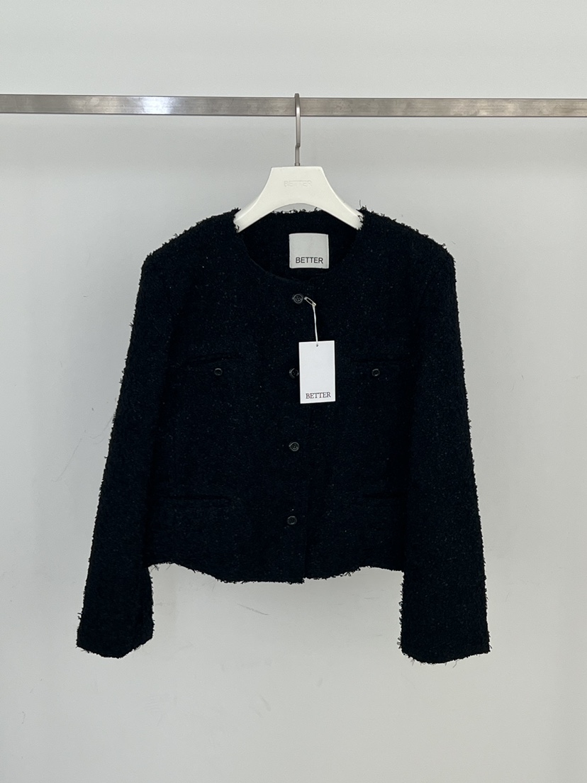 BETTER東大門代購女士新品人氣真品時尚推薦休閑夾克花呢BETTER夾克圖色2