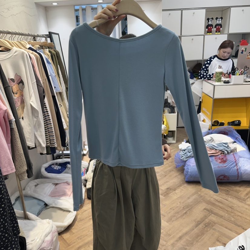 DE LINE東大門直郵女士新品時尚熱賣休閑人氣長袖T恤米奇DE LINE長袖T恤