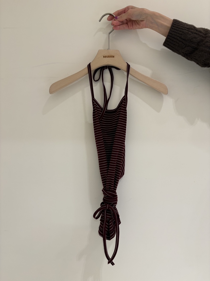 BALANCE東大門直郵女士新品休閑推薦真品吊帶背心露背無袖BALANCE吊帶/背心圖色3酒紅