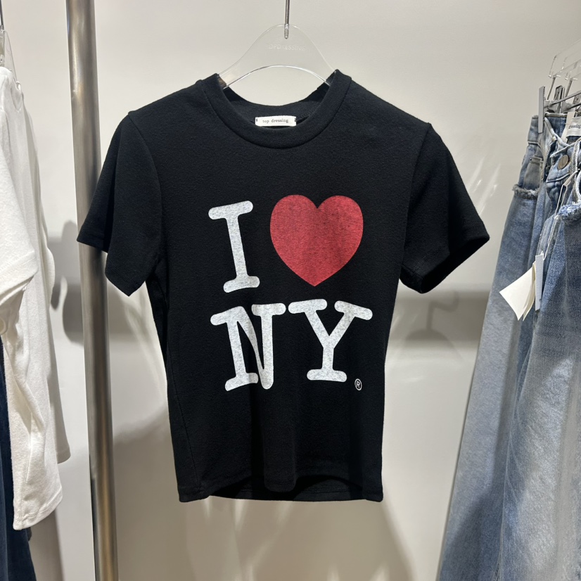 TOPDRESSING韓國代購女裝新款休閑推薦人氣時尚真品T恤印花TOPDRESSINGT恤圖色2