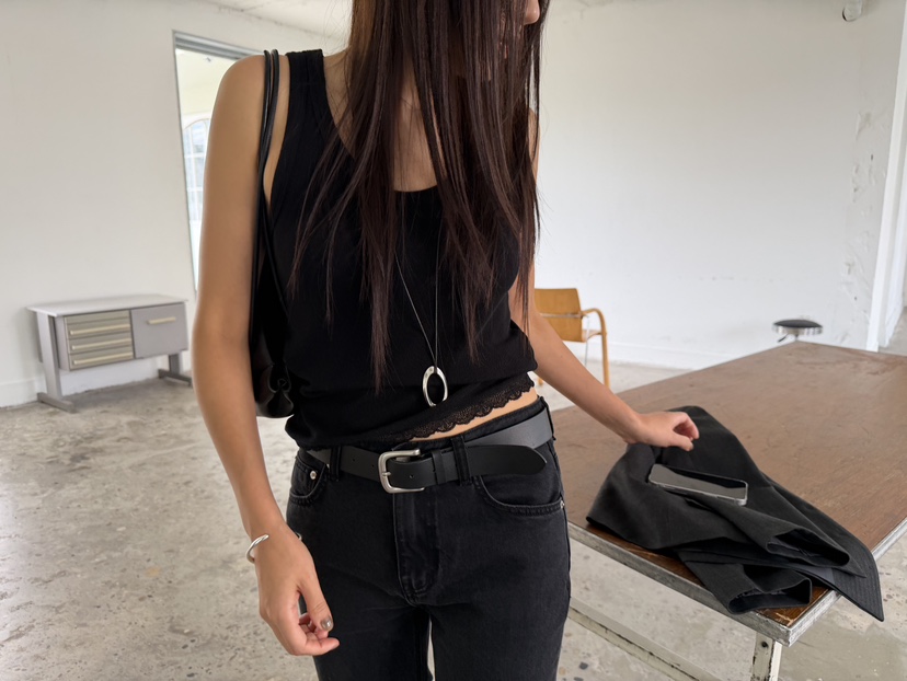 ACME韓國直郵女裝新品人氣推薦休閑真品吊帶背心蕾絲無袖ACME吊帶/背心