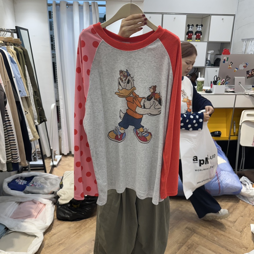 DE LINE東大門實拍女裝新品熱賣時尚休閑真品人氣長袖T恤DE LINE長袖T恤圖色1