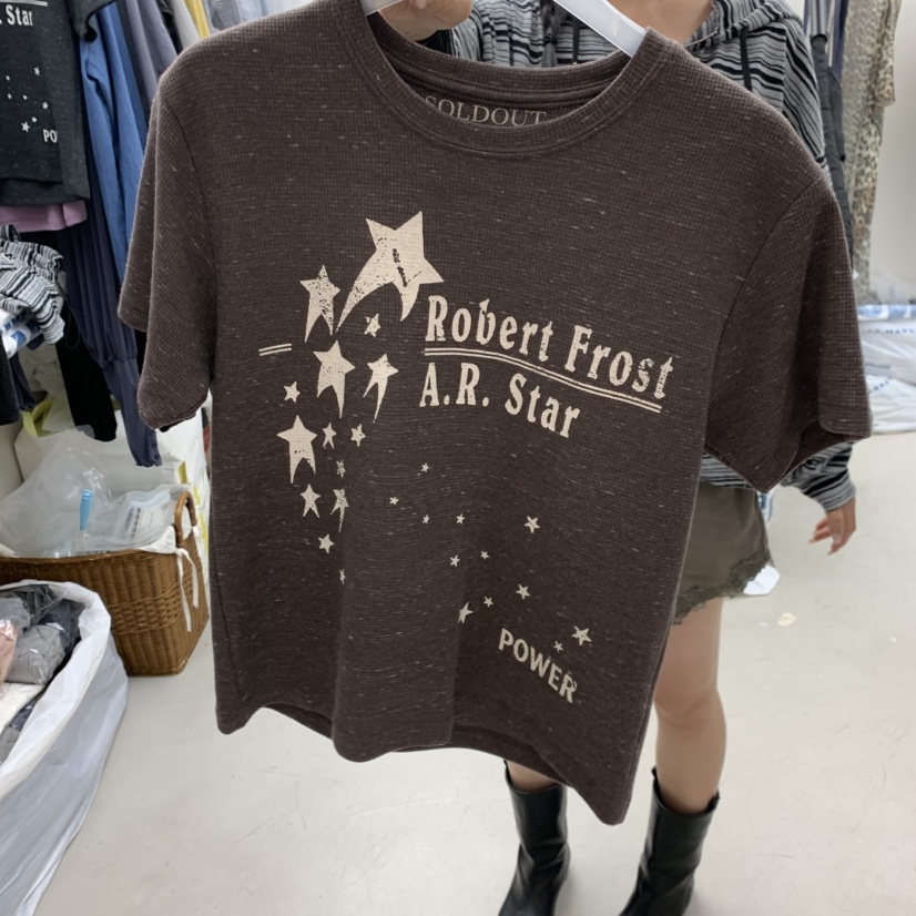 SOLD OUT韓國代購女裝新品時尚人氣推薦休閑真品熱賣T恤SOLD OUTT恤圖色2