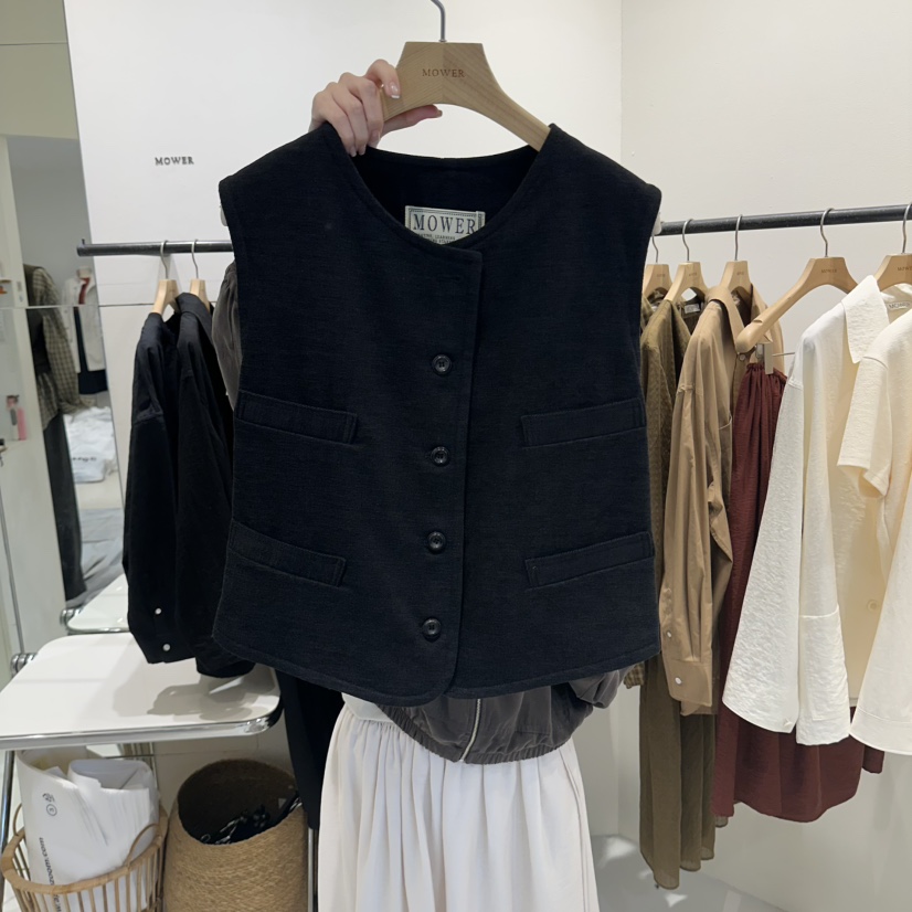 MOWER韓國直郵女裝新品時尚休閑人氣熱賣真品推薦馬甲MOWER馬甲圖色1