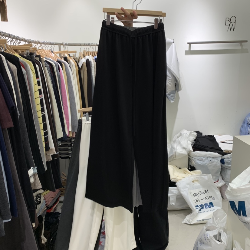 BY BOMI韓國直郵女裝新品休閑時尚推薦真品人氣熱賣休閑褲BY BOMI休閑褲圖色1黑