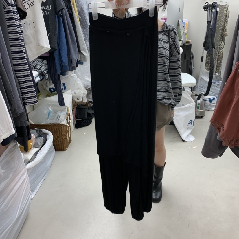 SOLD OUT東大門代購女士新款推薦時尚真品熱賣裙褲可拆卸SOLD OUT裙褲圖色2黑