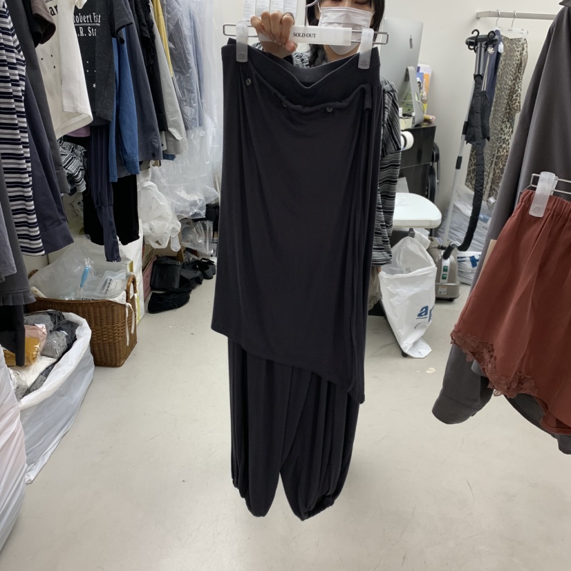 SOLD OUT東大門代購女士新款推薦時尚真品熱賣裙褲可拆卸SOLD OUT裙褲圖色3墨