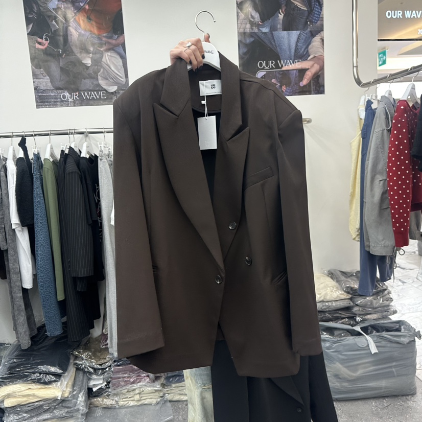 OURWAVE/OUR ROOM韓國直郵女裝新品人氣熱賣真品西裝西服OURWAVE/OUR ROOM西裝/西服圖色3棕色