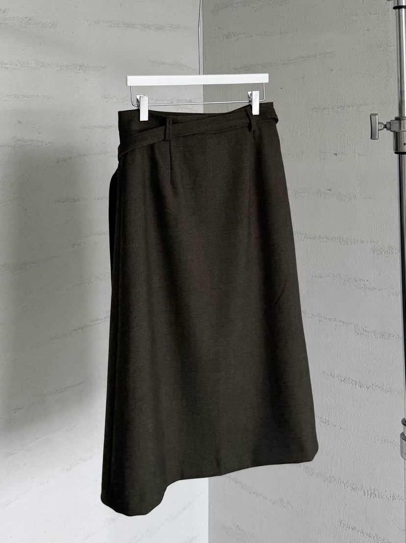 URBANE cloth韓國代購女裝新款時尚休閑半身裙中短裙系帶URBANE cloth半身裙/中短裙