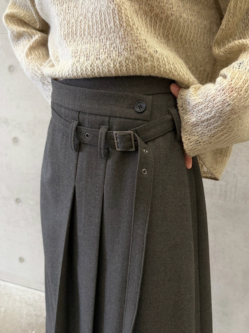 URBANE cloth韓國代購女裝新款時尚休閑半身裙中短裙系帶URBANE cloth半身裙/中短裙