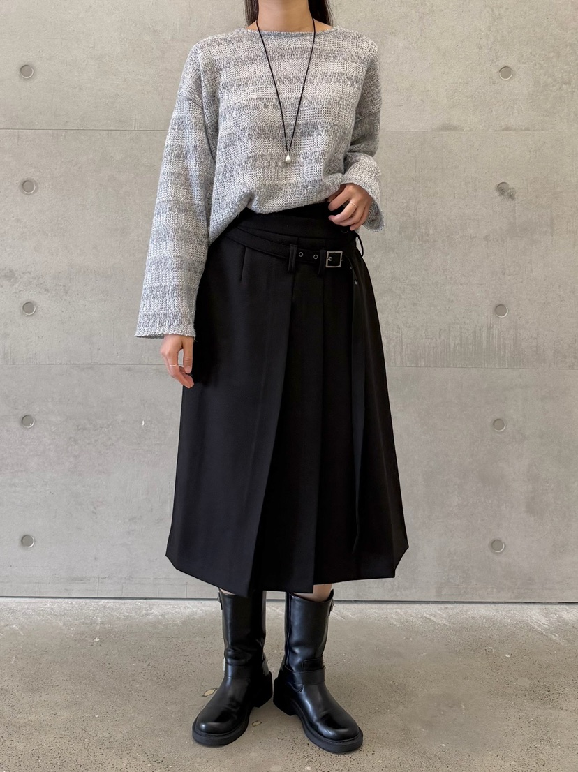 URBANE cloth韓國代購女裝新款時尚休閑半身裙中短裙系帶URBANE cloth半身裙/中短裙
