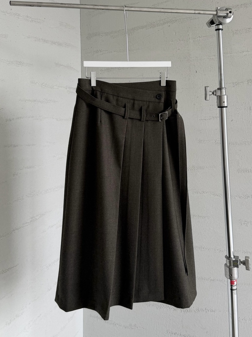 URBANE cloth韓國代購女裝新款時尚休閑半身裙中短裙系帶URBANE cloth半身裙/中短裙圖色1