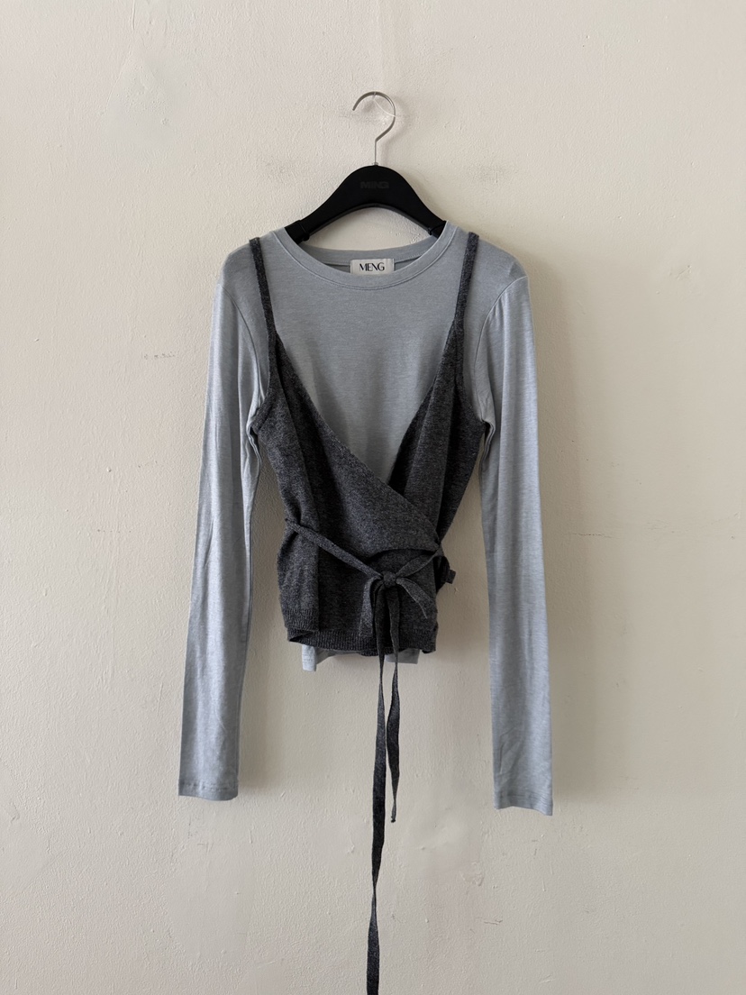 MING/MENG東大門代購女裝新款真品人氣推薦吊帶背心條紋MING/MENG吊帶/背心