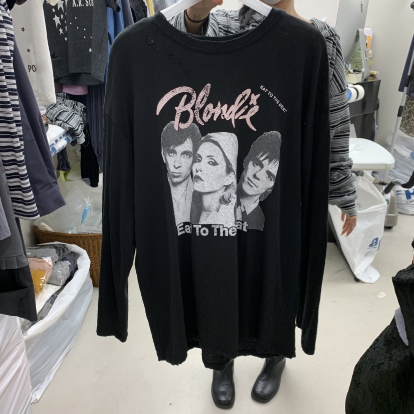 SOLD OUT東大門代購女士新款休閑時尚人氣真品長袖T恤復古SOLD OUT長袖T恤圖色2