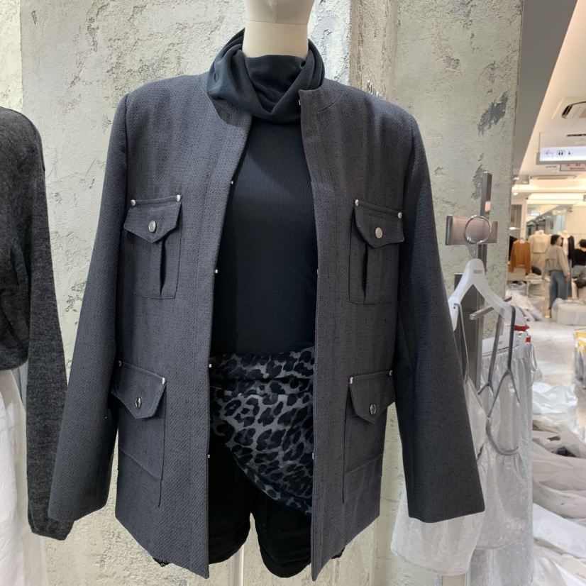 SOLD OUT韓國代購女裝新品時尚推薦人氣熱賣休閑真品夾克SOLD OUT夾克圖色1
