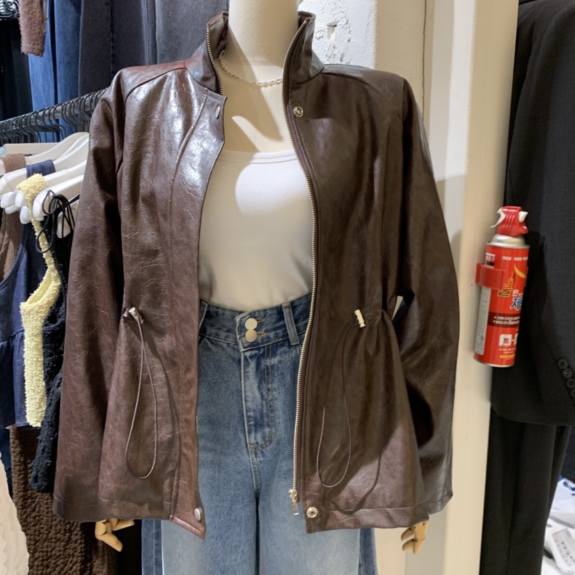 OZ東大門代購女裝新品休閑時尚熱賣人氣真品推薦夾克OZ.ounce夾克圖色1棕色