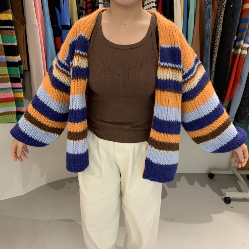 VENTI韓國直郵女士新品時尚休閑熱賣人氣推薦真品針織衫開衫VENTI針織衫圖色2